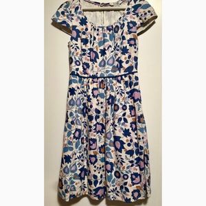 Boden Floral Summer Linen Dress